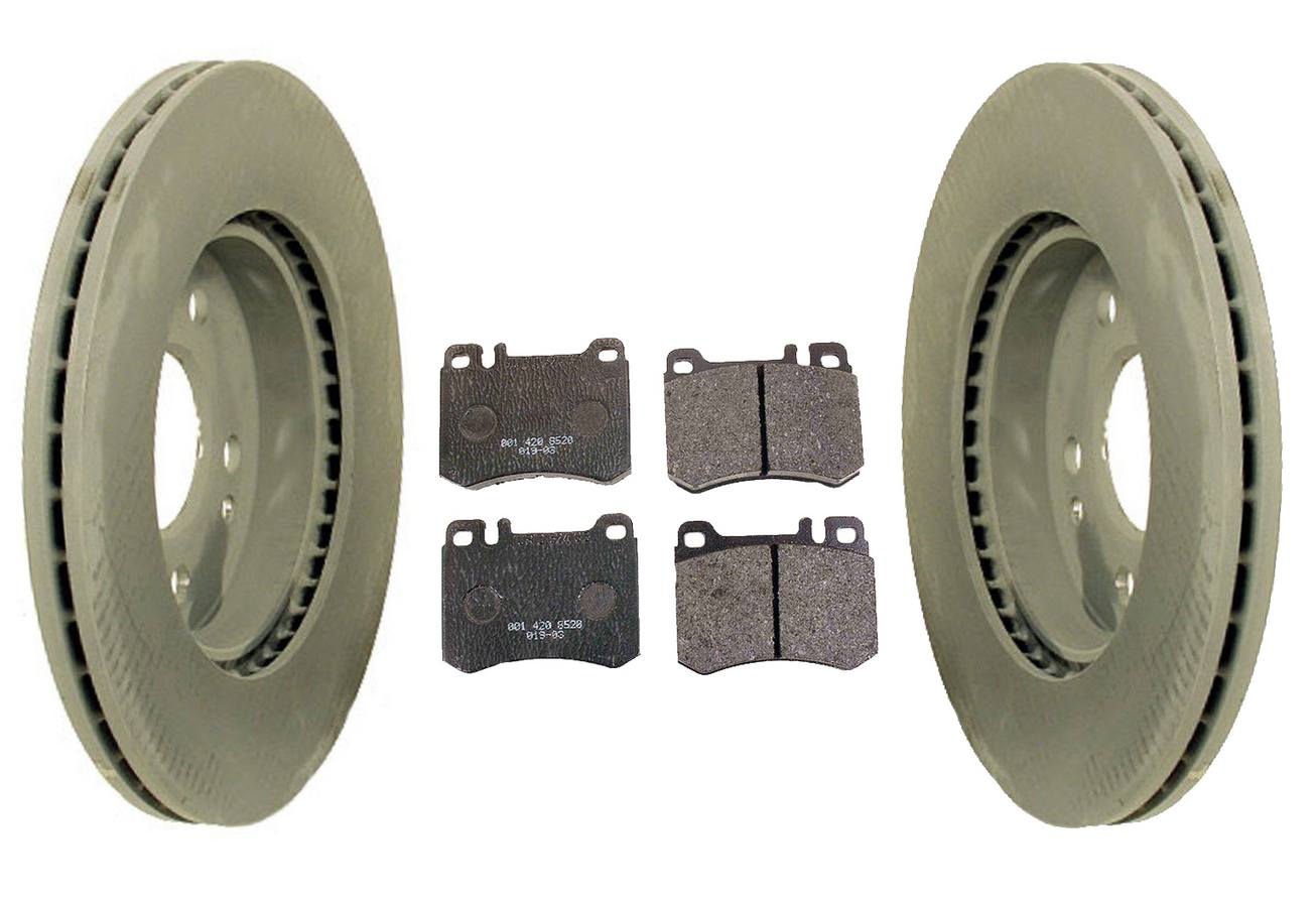 Mercedes Disc Brake Pad and Rotor Kit - Front (284mm) 124421161264